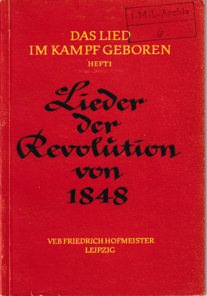 Lieder der Revolution von 1848