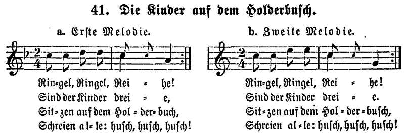 Ringel Ringel Reihe - zwei Melodievarianten - kinderspiel