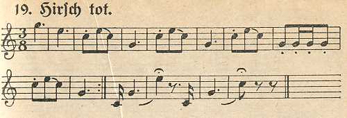 Hirsch tot (Jagdsignal)