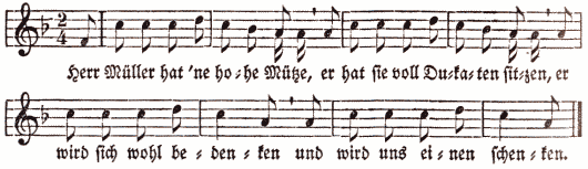 Noten dieses Liedes