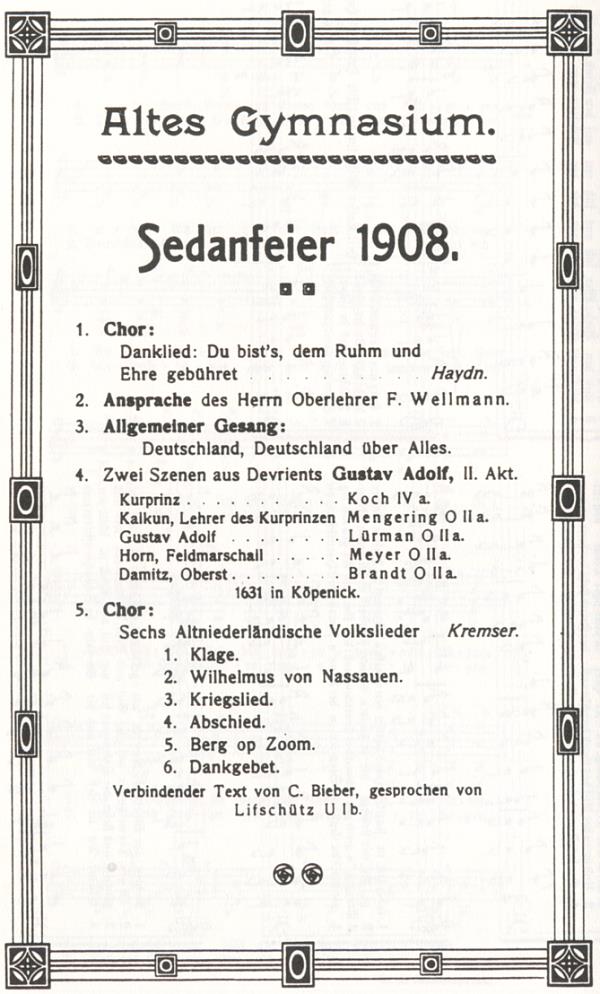 Sedanfeier 1908