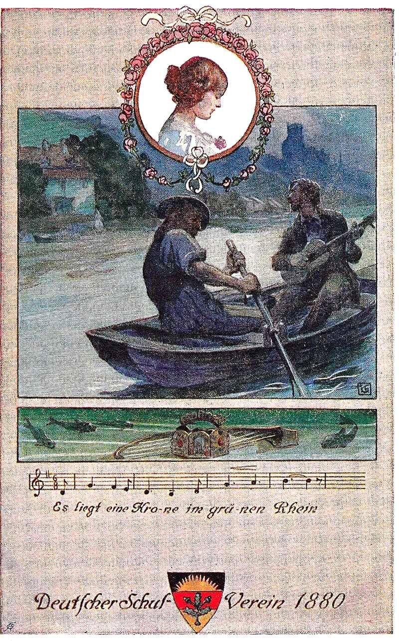 Es liegt eine Krone im grünen Rhein