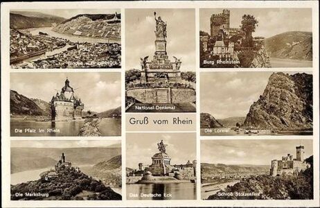 AK Gruß Vom Rhein Mit Lorelei