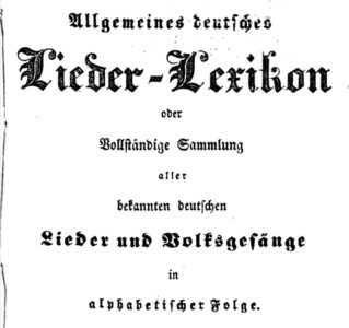 Allgemeines Deutsches Liederlexikon