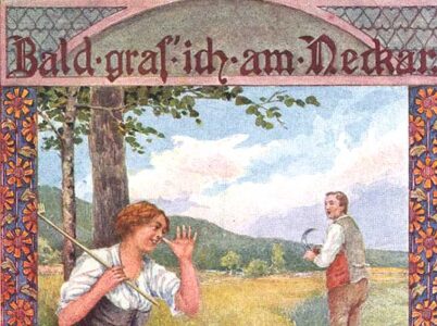 Bald Gras Ich Am Neckar Ausschnitt