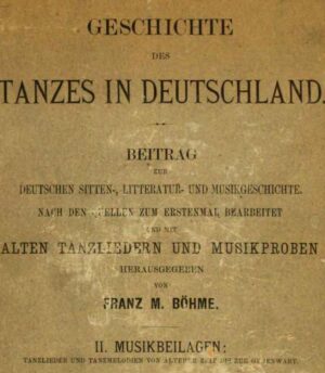 Geschichte Des Tanzes In Deutschland
