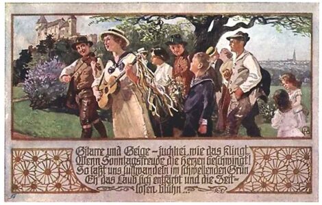 Gitarre und Geige juchhei wie das klingt