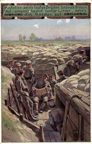 Hey, Paul, Unsere Feldgrauen, Soldatenliederkarte 14, Musketier seins lustge Brüder