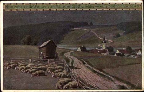 Hey, Paul, Volksliederkarte Nr. 45, Nun ruhen alle Wälder