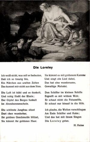 Liedpostkarte Lorelei