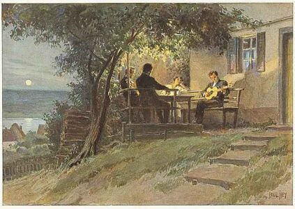 Paul Hey Lautenklänge (nach 1919 - Ackermann Kunstverlag)