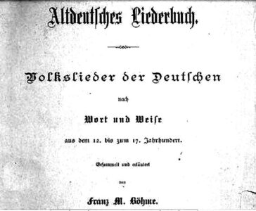 Altdeutsches Liederbuch (Böhme)