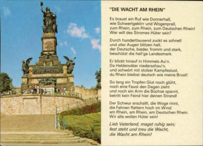 Wacht Am Rhein und das Niederwalddenkmal 2 (AK)