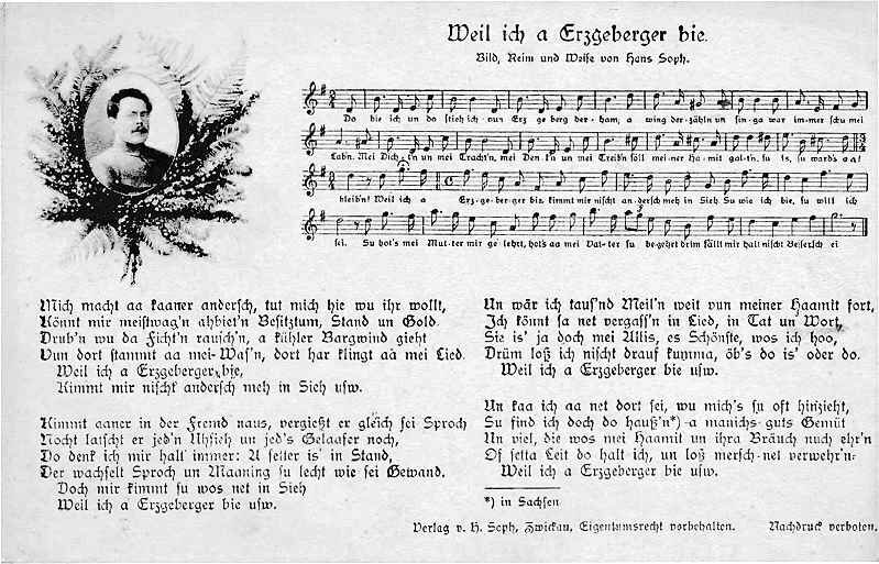 Do bie ich un do stieh ich (Erzgebirge)