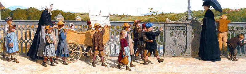 Albert Anker - Kleinkinderschule auf der Kirchenfeldbrücke (1900)