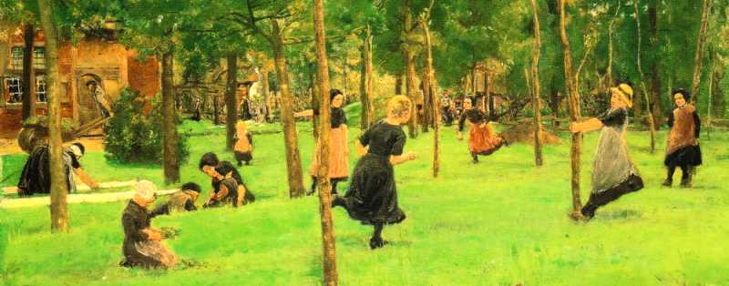 Spielende Kinder im Park (Max Liebermann)